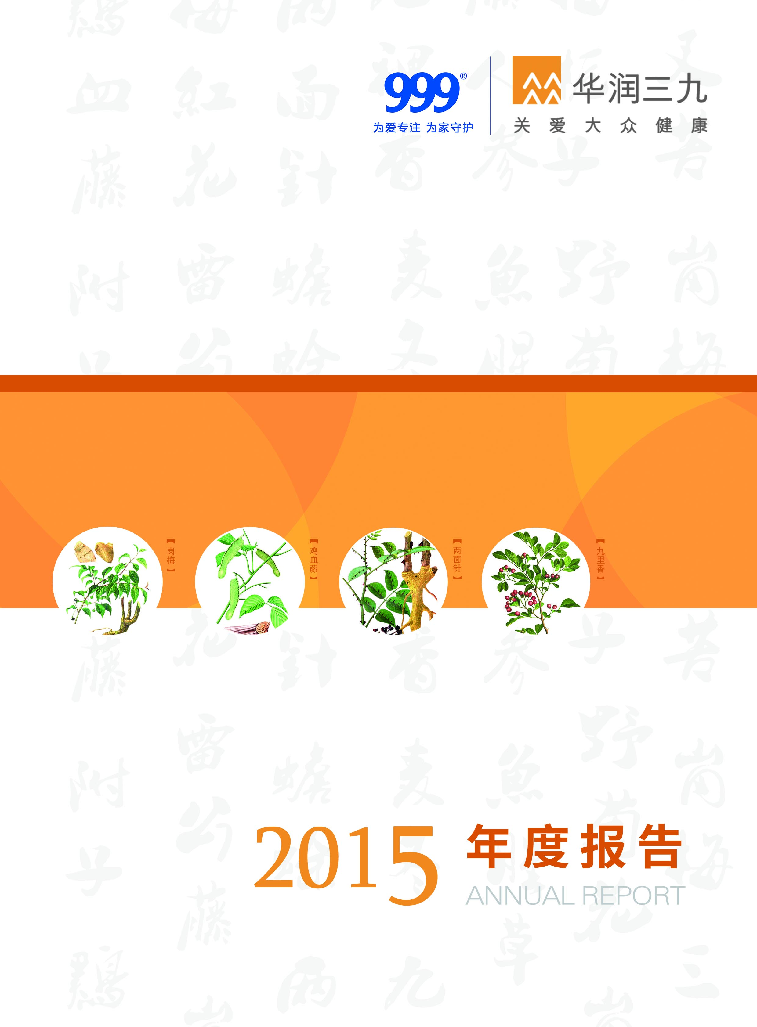 华润三九：2015年年度报告